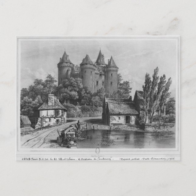 Carte Postale Le Château de Combourg (Devant)