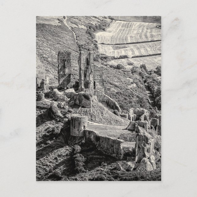 Carte Postale Le château de Corfe (Devant)