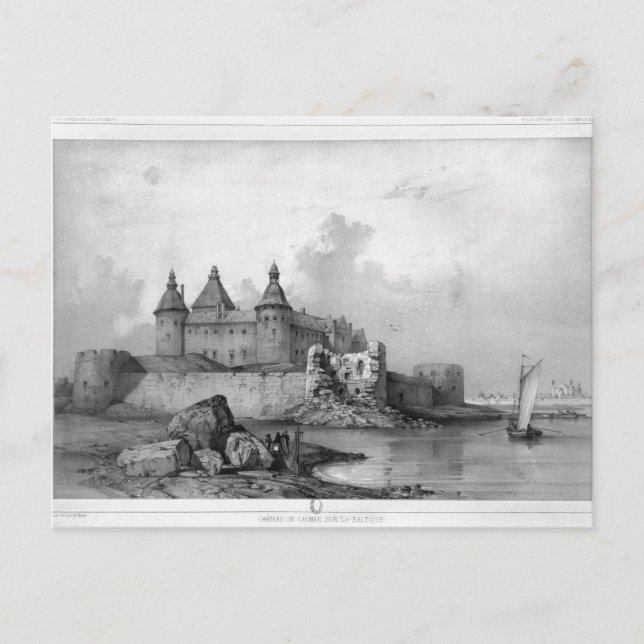 Carte Postale Le château de Kalmar (Devant)