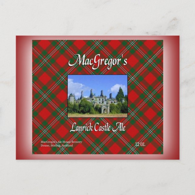 Carte Postale Le château de Lanrick Ale de MacGregor (Devant)