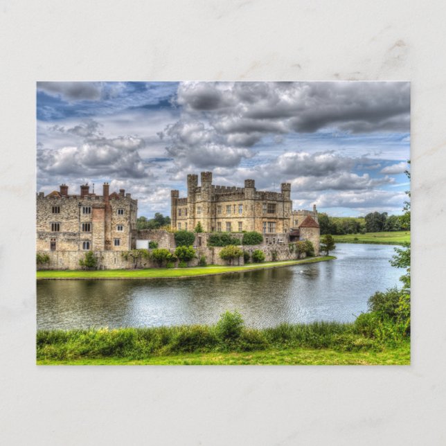 Carte Postale Le Château De Leeds Et La Douche (Devant)