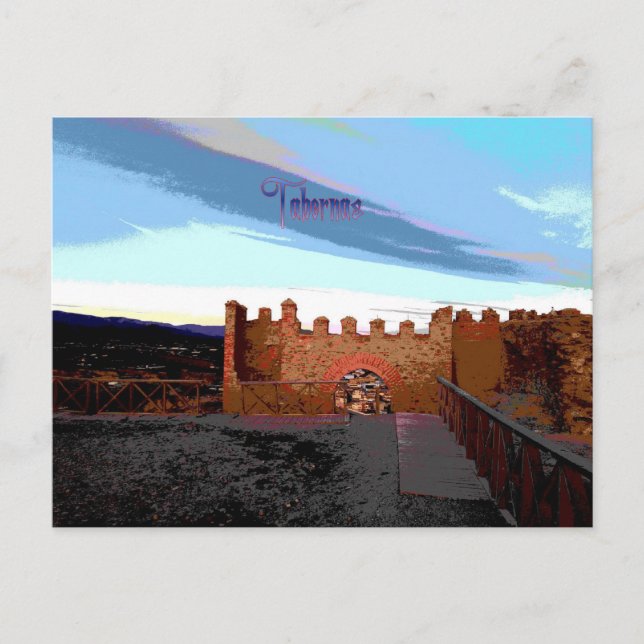 Carte Postale Le château de Tabernas (Devant)