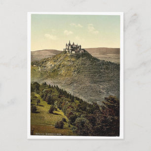 Carte Postale Le château, Hohenzollern, Allemagne rare Photochro