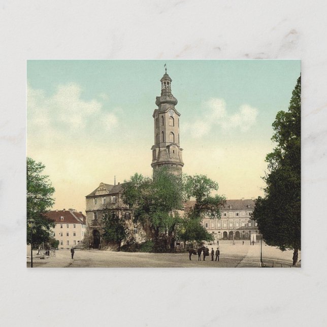 Carte Postale Le château, Weimar, Thuringe, Allemagne (Devant)