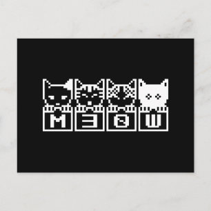 CARTE POSTALE LE CHATS M30W 8 BITS