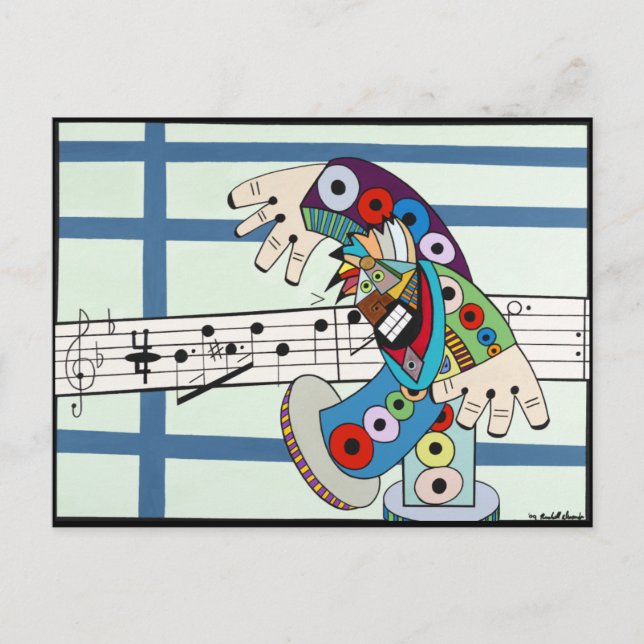 Carte Postale "Le chef d'orchestre" par Ruchell Alexander (Devant)