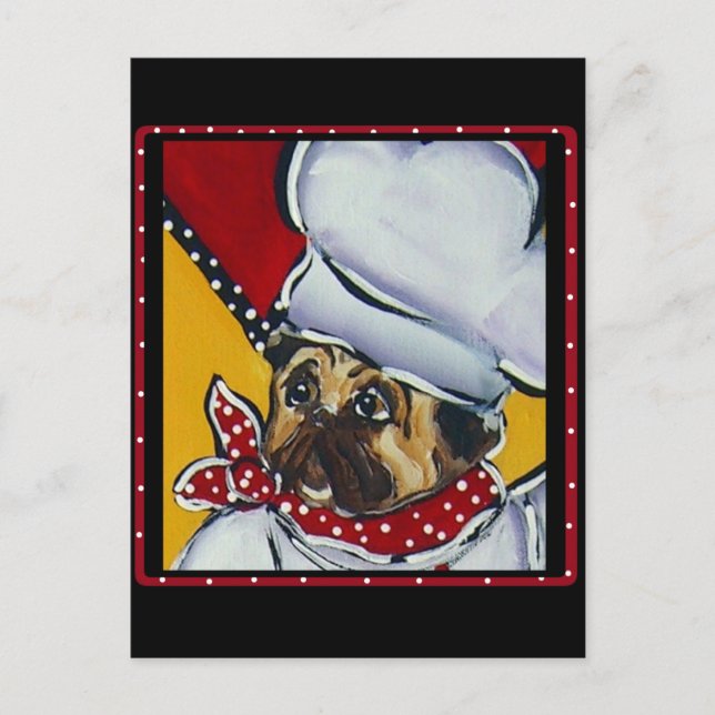Carte Postale Le Chef Toutou (Devant)