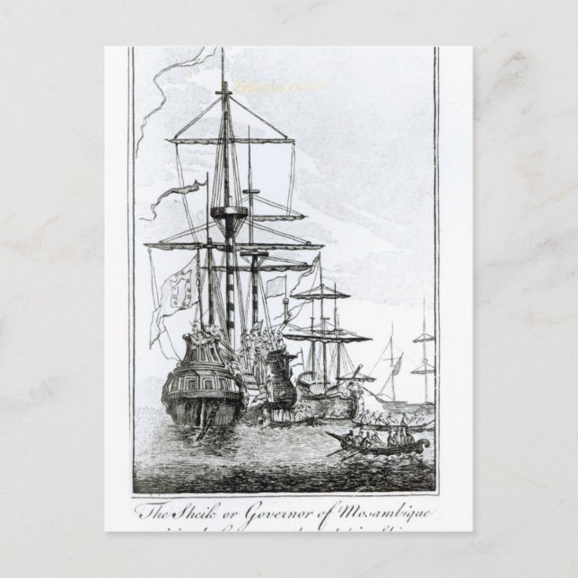 Carte Postale Le Cheikh ou gouverneur du Mozambique (Devant)