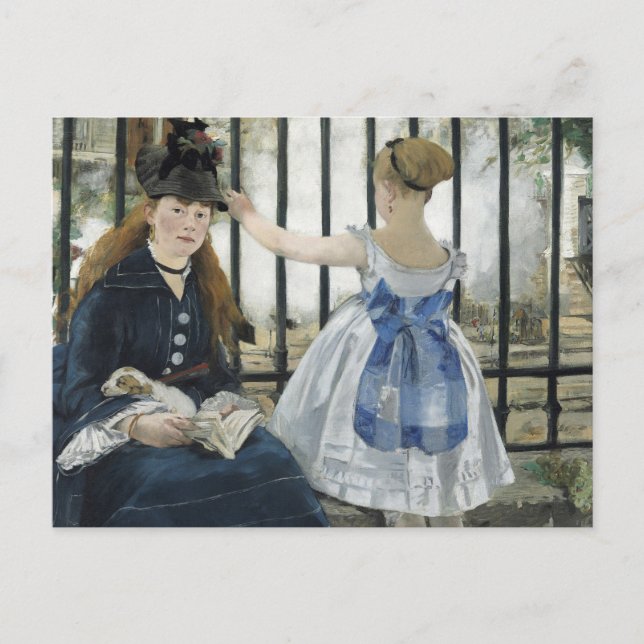 Carte Postale Le chemin de fer | Édouard Manet (Devant)