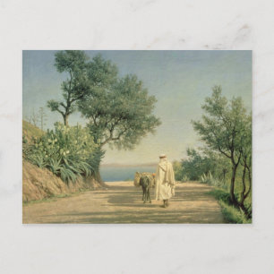 Carte Postale Le chemin de la mer, Algérie, 1883