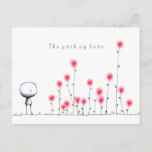 Carte Postale Le chemin de l'amour