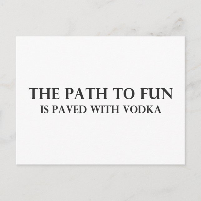 Carte Postale Le chemin du divertissement 2 (Devant)