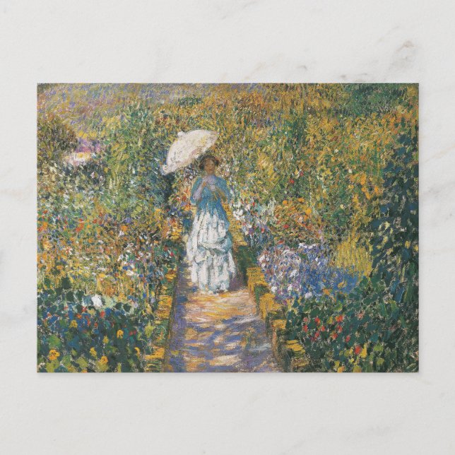 Carte Postale Le chemin du jardin | Frederick Carl Frieseke (Devant)
