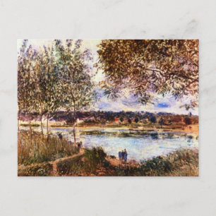 Carte Postale Le chemin du vieux ferry, 1880 par Alfred Sisley