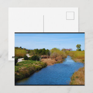 Carte Postale Le chemin le long de la rivière Túria
