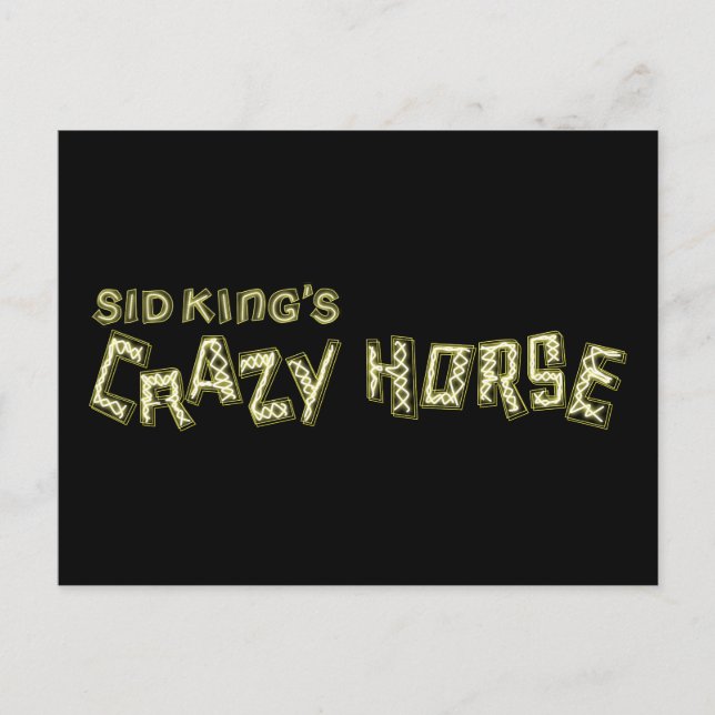 Carte Postale le cheval fou de sid king (Devant)