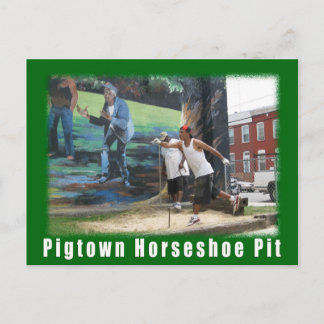 Carte Postale Le cheval vert de Pigtown de l'espace de Baltimore