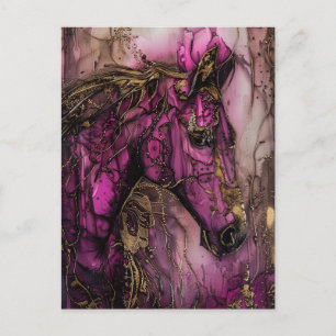 Carte Postale Le Cheval Violet