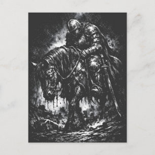 Carte Postale Le Chevalier Déchu par BurnsInHell