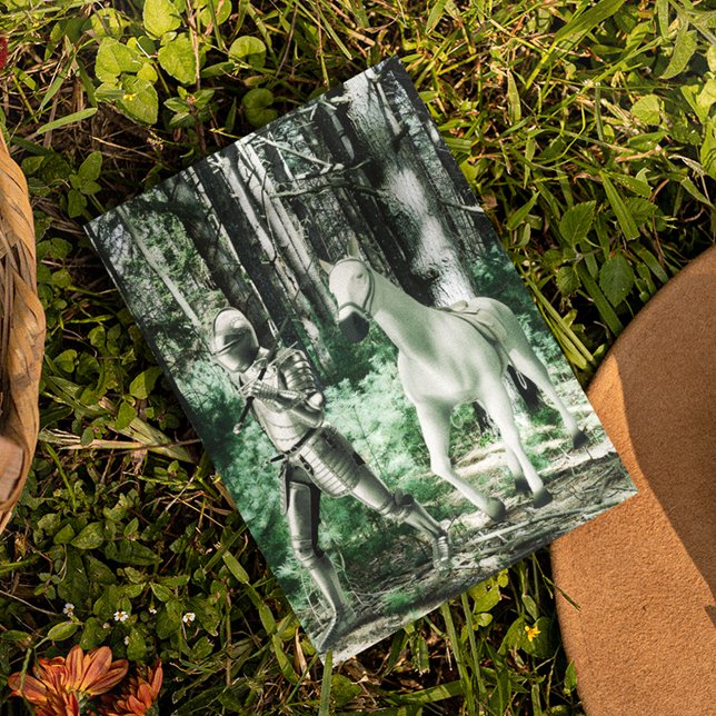 Carte Postale Le Chevalier Dirige Son Cheval (Créateur téléchargé)