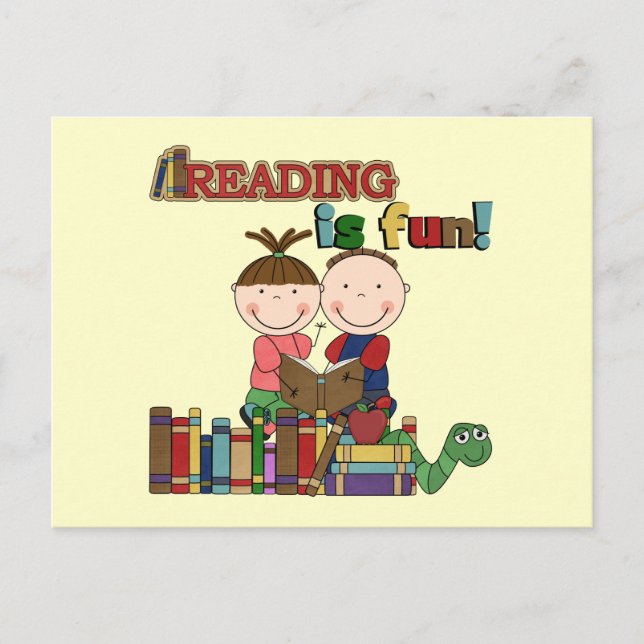 Carte Postale Le chiffre lecture de bâton d'enfants est (Devant)