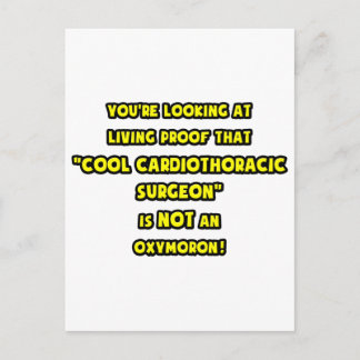 Carte Postale Le chirurgien cardiothoracique cool n'est pas un o