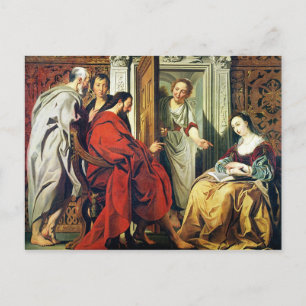 Carte Postale Le Christ chez Marthe et Marie de Béthanie