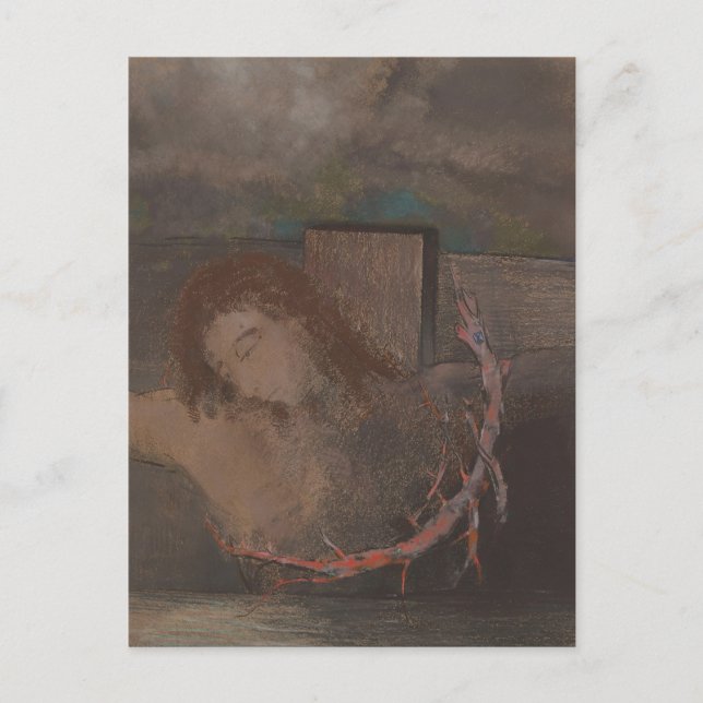 Carte Postale Le Christ crucifié par Odilon Redon (Devant)
