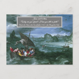 Carte Postale Le Christ dans la tempête