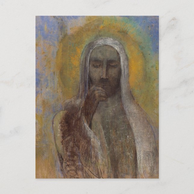 Carte Postale Le Christ du Silence par Odilon Redon (Devant)