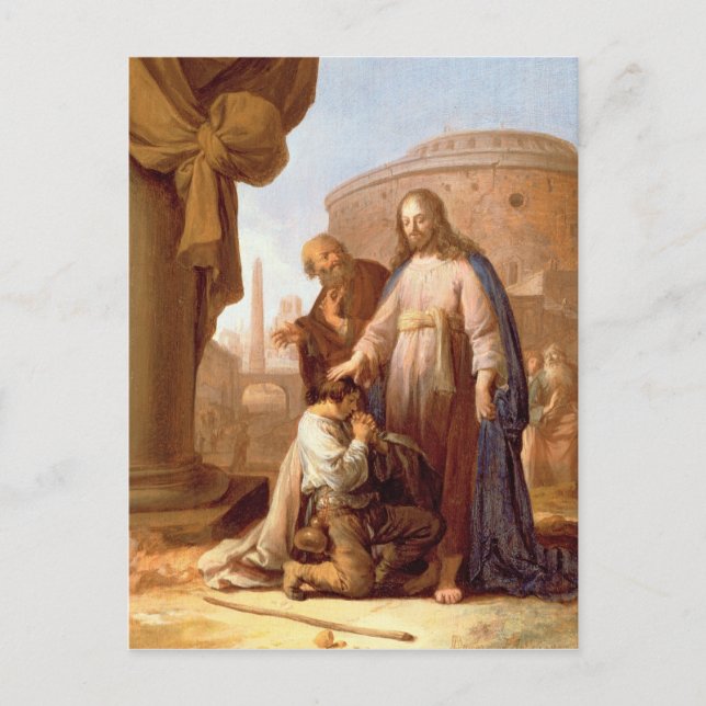 Carte Postale Le Christ et le jeune Rich, 1640 (Devant)