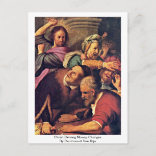 Carte Postale Le Christ Qui Conduit Le Change De L'Argent Par Re
