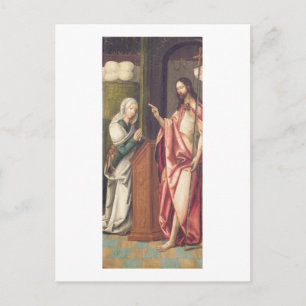 Carte Postale Le Christ Rédempteur bénit une femme (panel)