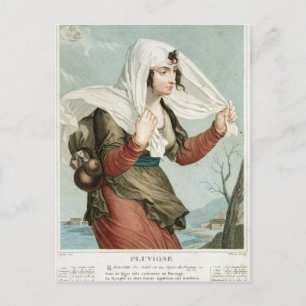 Carte Postale Le cinquième mois pluvieux du républicain