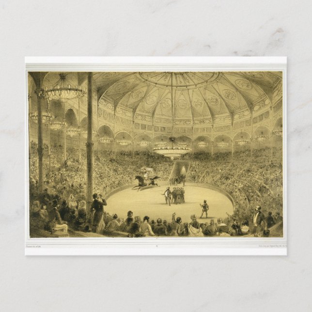 Carte Postale Le cirque national, publié par Auguste Bry (éclair (Devant)