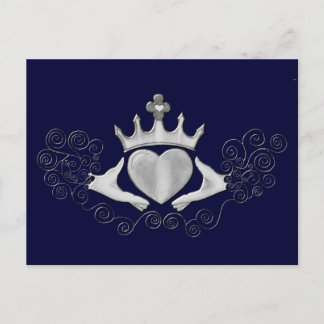 Carte Postale Le Claddagh (Argent)