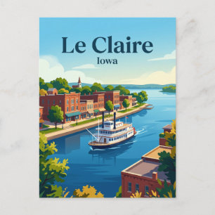 Carte Postale Le Claire Iowa