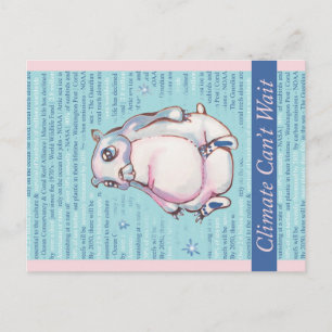 Carte Postale Le climat ne peut pas attendre l'ours polaire
