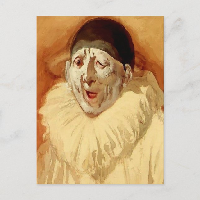 Carte Postale « Le Clown Gris » par Gustave Doré (Devant)