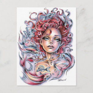 Carte Postale Le coeur de la sirène