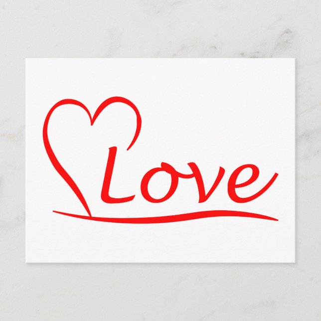 Carte Postale Le Coeur de l'amour (Devant)