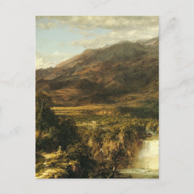 Carte Postale Le Coeur des Andes par l'église Frederic Edwin (Devant)