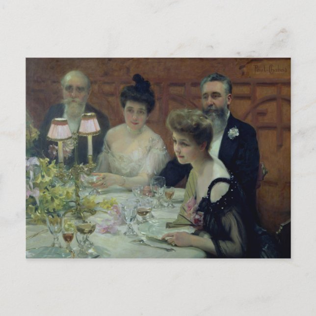 Carte Postale Le coin de la table, 1904 (Devant)
