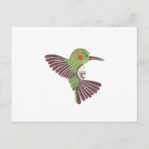 Carte Postale Le colibri vert