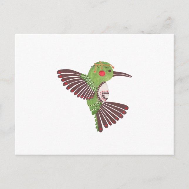 Carte Postale Le colibri vert (Devant)
