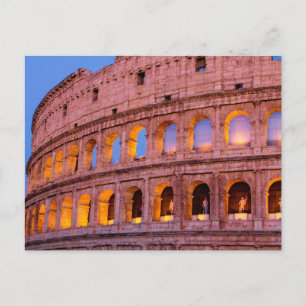 Carte Postale Le Colisée au début de la soirée, Rome, Italie