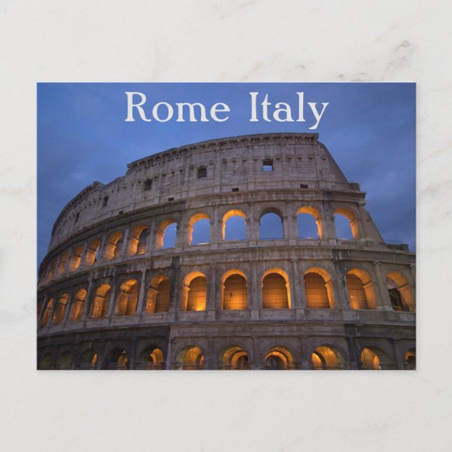 Carte Postale Le Colisée Rome Italie (Devant)