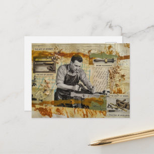 Carte Postale Le collage de menuisier