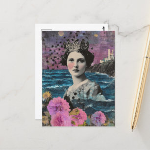 Carte Postale Le Collage Vintage Sea Queen