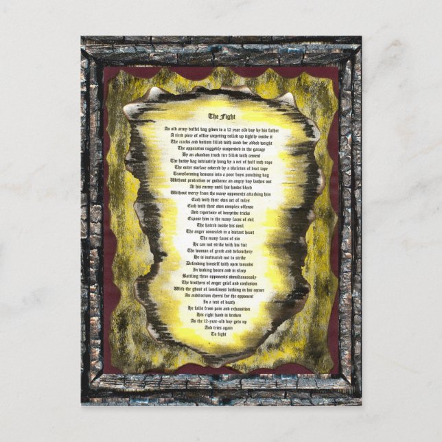 Carte Postale Le combat (Devant)